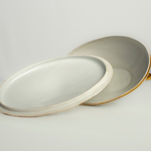 Antique Limoges France Porcelain Vegetable Bowl | Hand Painted Charles Martin - Picture 7 of 10